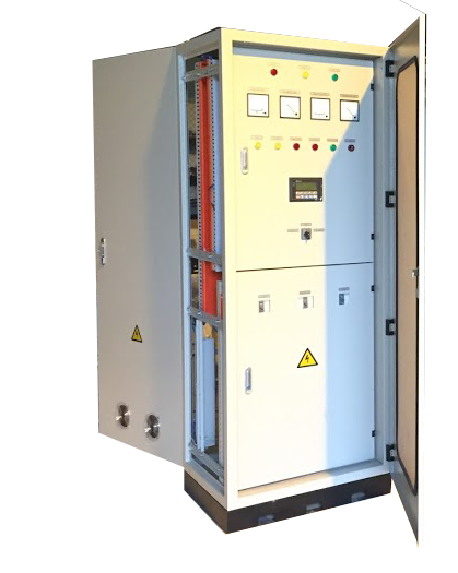 Image of a DC power supply cabinet